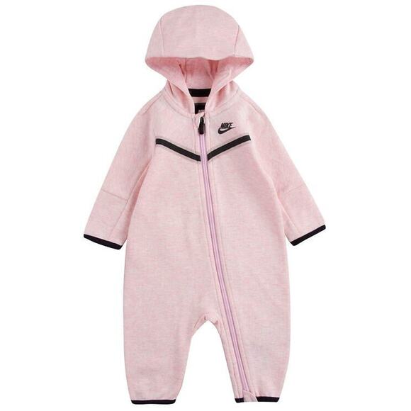 Nike Sportswear Tech Fleece Baby Full Zip Coverall New 6H053 AAR - SIZE 6 MONTHS - Picture 2 of 6